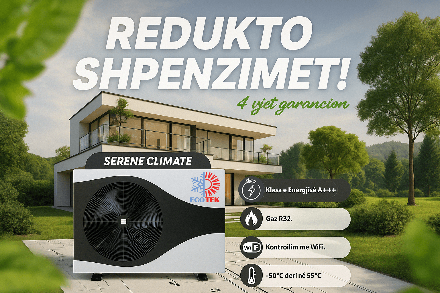 Pompa Nxehtësie Inverter ECOTHERM Monoblock